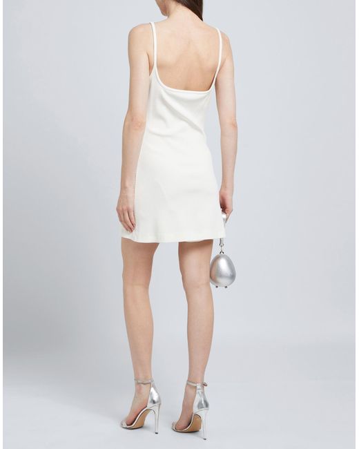 Mach & Mach White Mini-Kleid