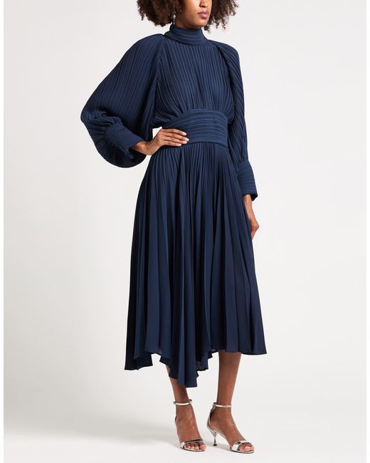 MEIMEIJ Blue Midi Dress Polyester