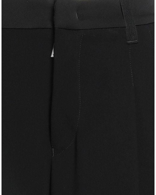 High Black Pants Polyester