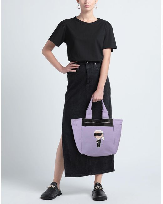 Karl Lagerfeld Purple Handtaschen