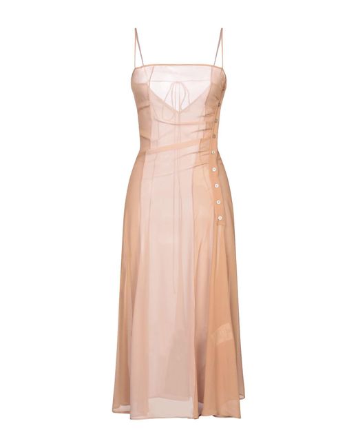 Acne Pink Midi Dress