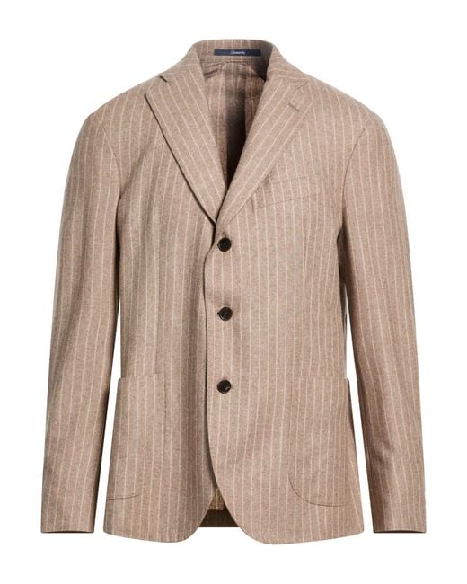 Drumohr Natural Blazer Virgin Wool, Polyamide for men