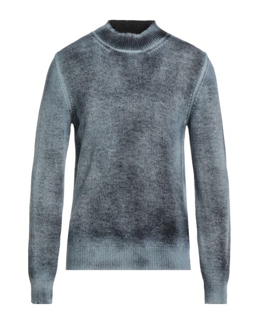 Grifoni Blue Turtleneck Wool, Polyamide for men