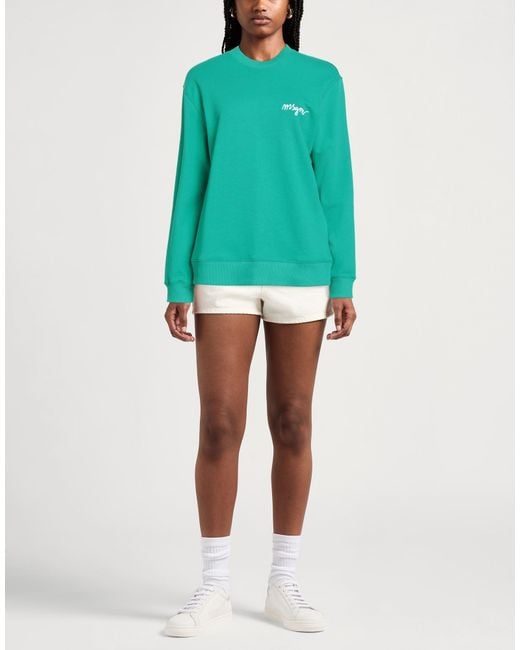 MSGM Green Sweatshirts