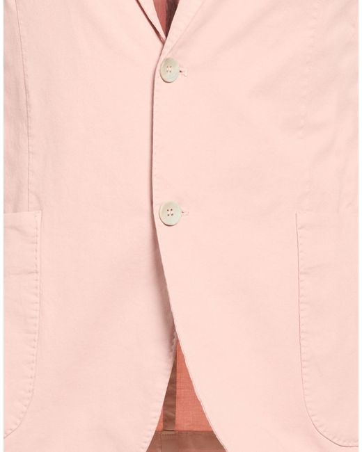 Barbati Pink Blazer Cotton, Elastane for men