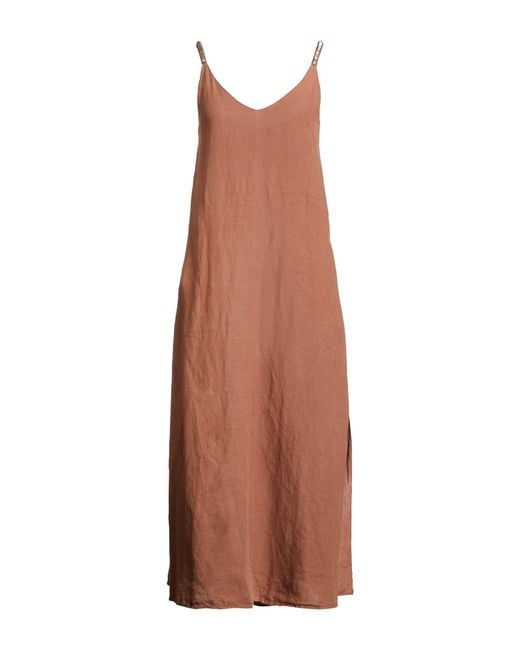 chinese dress ladies Linen Shirt Dress Safari Soft Fade / L/46 main image 1