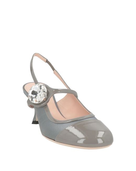 N°21 White Pumps Leather, Textile Fibers