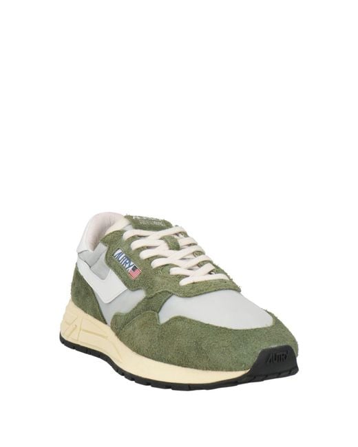 Autry Green Military Sneakers Leather, Textile Fibers for men