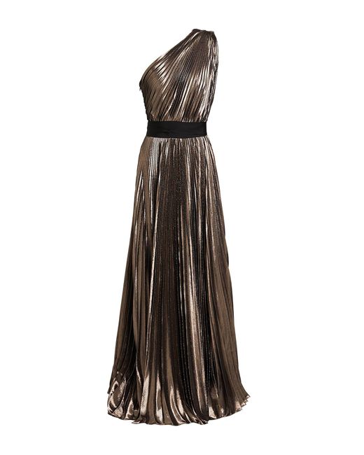 Max Mara Multicolor Maxi Dress Silk, Metallic Fiber