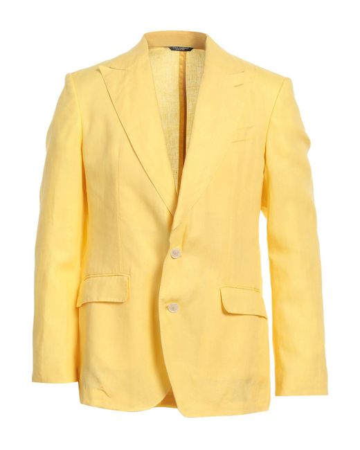 Dolce & Gabbana Yellow Blazer for men