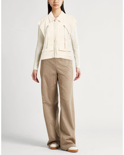 Pinko Natural Ivory Vest Cotton