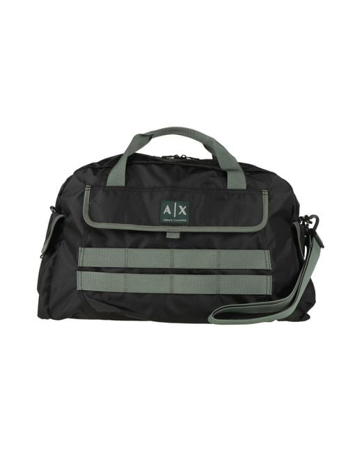 ARMANI EXCHANGE Black Duffel Bags Polyester for men