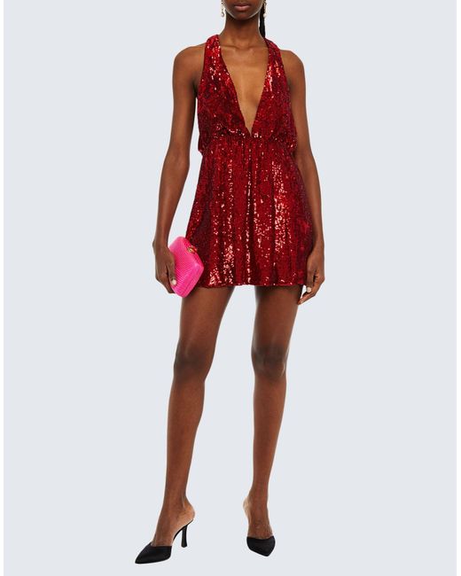 Caroline Constas Red Mini Dress