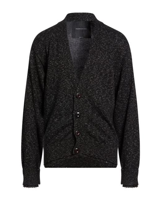 FEDERICO CINA Black Cardigan for men