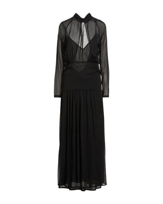 Semicouture Black Maxi Dresses