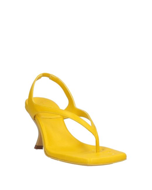 GIA RHW Yellow Thong Sandal