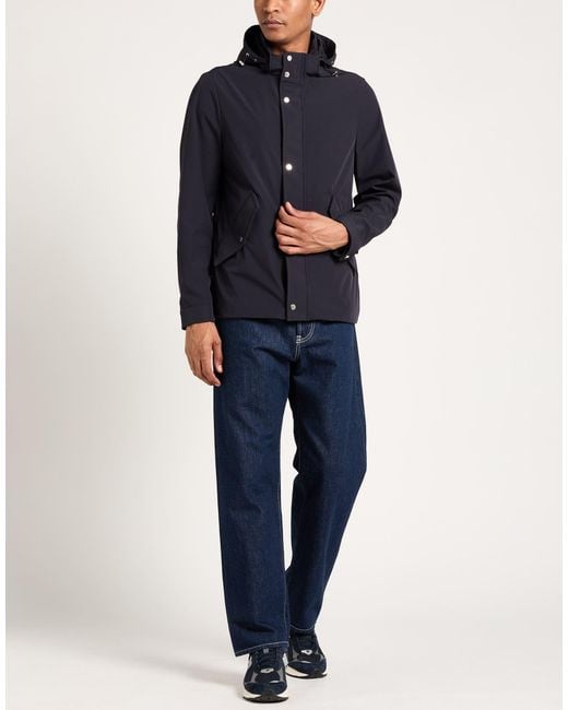 Moorer Blue Midnight Jacket Polyamide for men