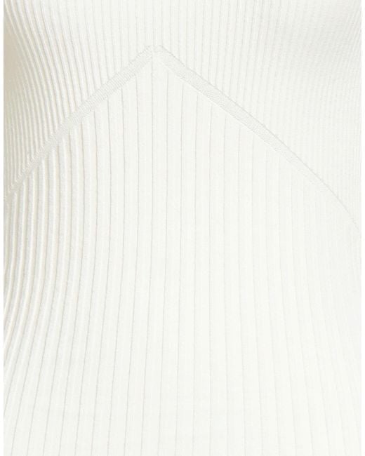ANDREADAMO White Ivory Sweater Viscose, Polyester, Polyamide, Elastane
