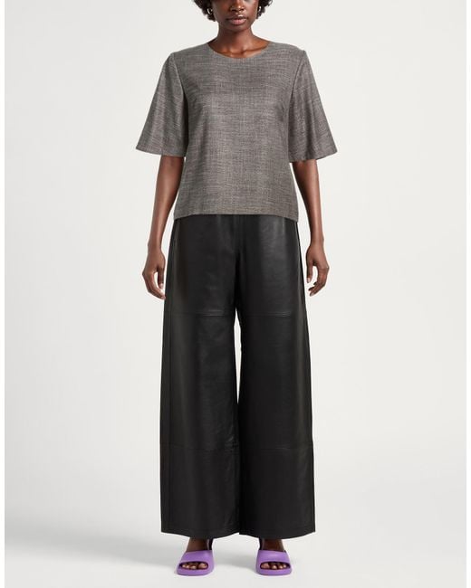 Kaos Gray Top Viscose, Polyester, Elastane
