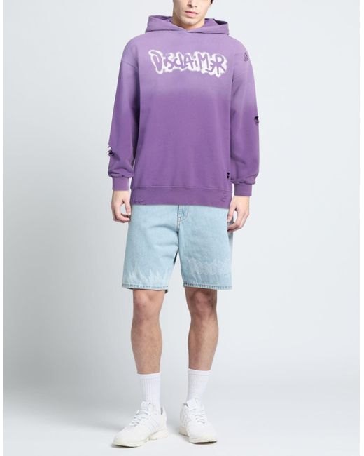 DISCLAIMER Purple Sweatshirt for men
