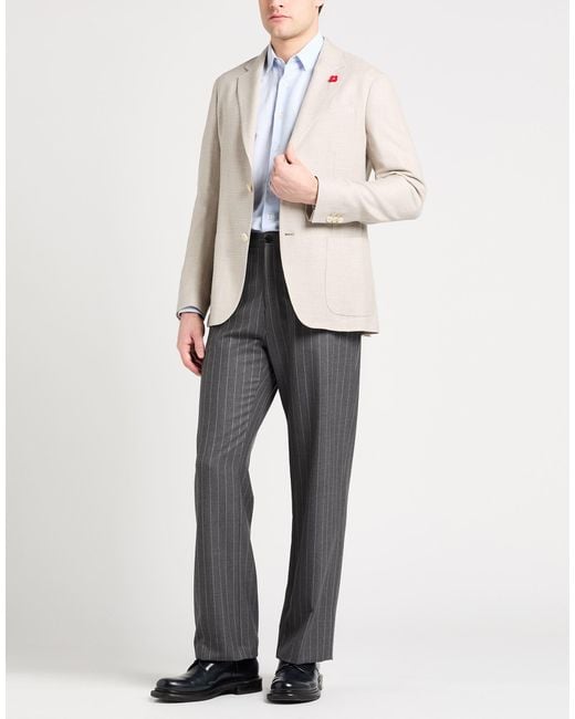 Lardini Natural Blazer Wool, Linen, Silk for men