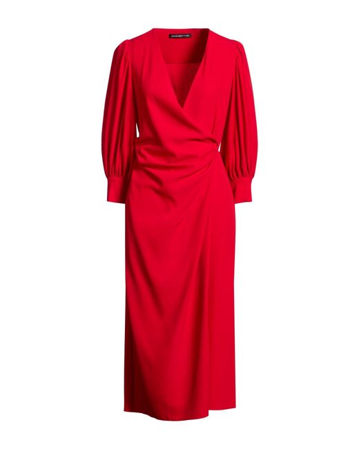 Department 5 Red Midi Dress