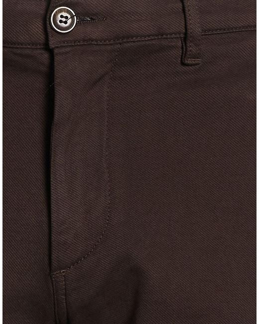 40weft Brown Pants Cotton, Elastane for men