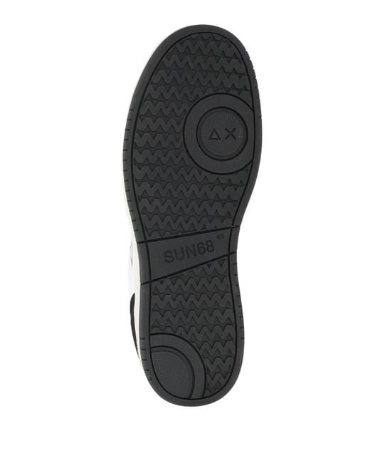 Sun 68 Black Trainers for men
