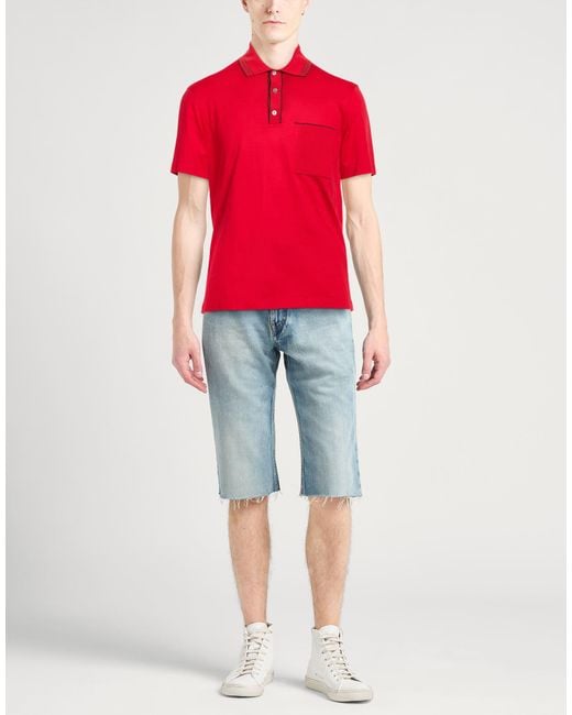 Ferragamo Red Polo Shirt for men