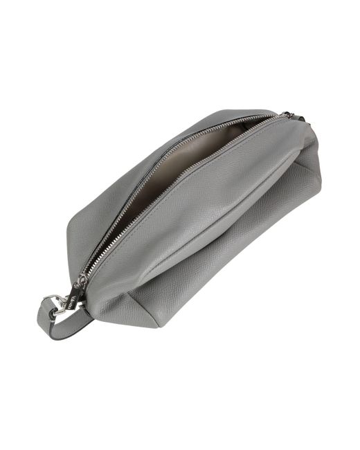 Valextra Gray Cross-Body Bag Calfskin