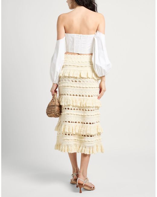 Zimmermann Natural Midi Skirt