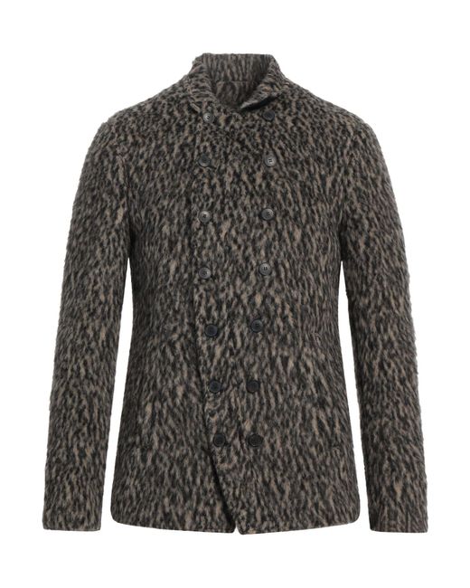 John Varvatos Gray Jacket Cotton, Polyester, Acrylic, Alpaca Wool, Wool for men