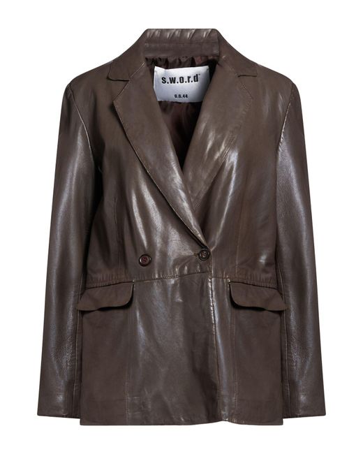 S.w.o.r.d 6.6.44 Brown Blazer