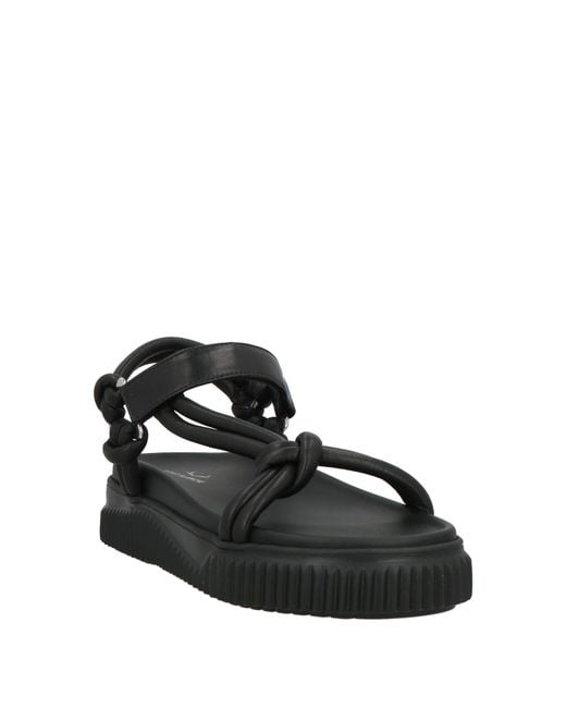 Voile Blanche Black Sandals