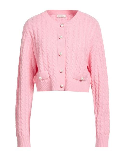 Sandro Pink Cardigan