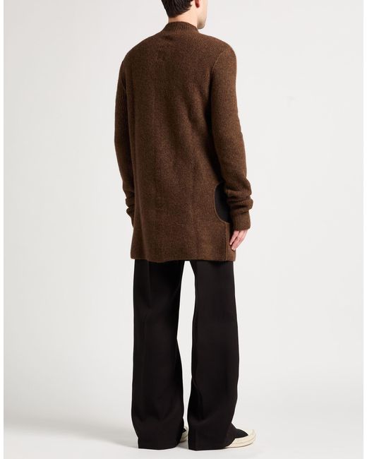 Rick Owens Brown Turtleneck Alpaca Wool, Polyamide, Wool, Elastane for men