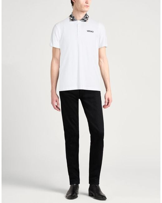 Versace White Polo Shirt for men