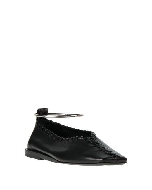 Jil Sander Black Ballet Flats