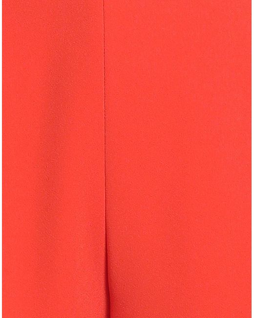 Elisabetta Franchi Red Pants Viscose, Virgin Wool