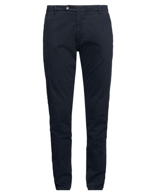 Berwich Blue Pants Cotton, Elastane for men