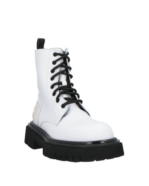 Botines de caña alta Moschino de color White