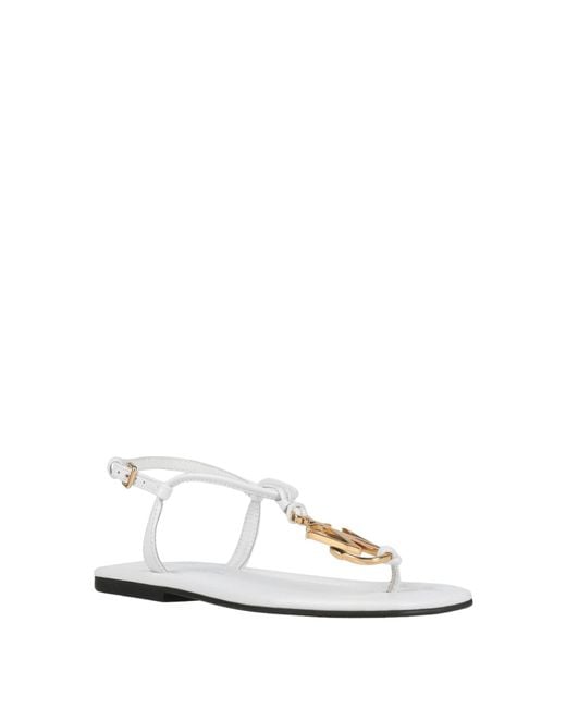 J.W. Anderson White Toe Post Sandals