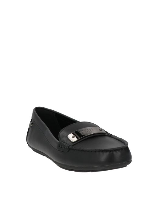 DKNY Black Mokassin