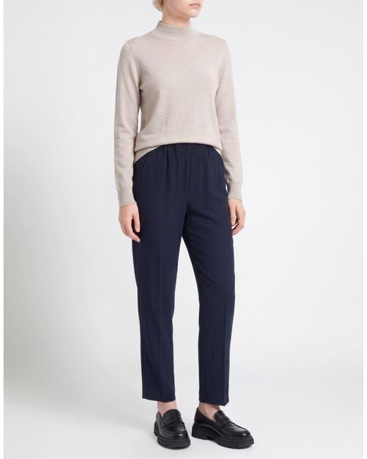 Via Masini 80 Blue Midnight Pants Polyester, Elastane