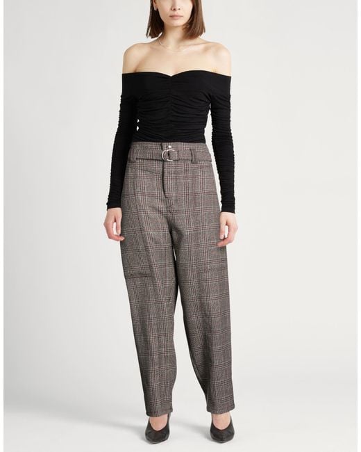 Tod's Gray Chocolate Pants Virgin Wool