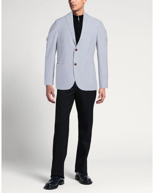Montedoro Blue Blazer Cotton, Elastane for men