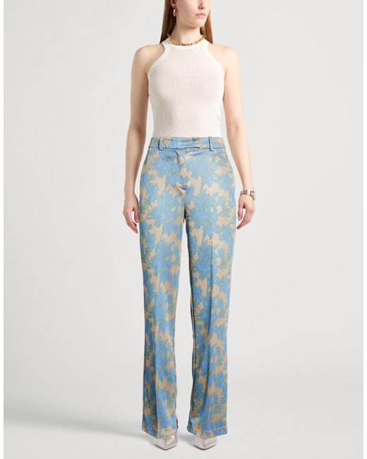 Kaos Blue Sand Pants Polyester, Polyamide, Viscose, Elastane, Metallic Polyester