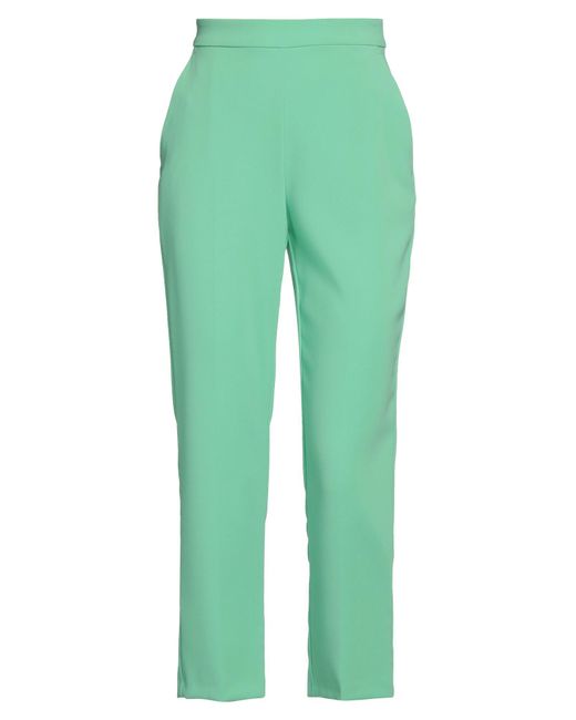 Pinko Green Pants Polyester, Elastane