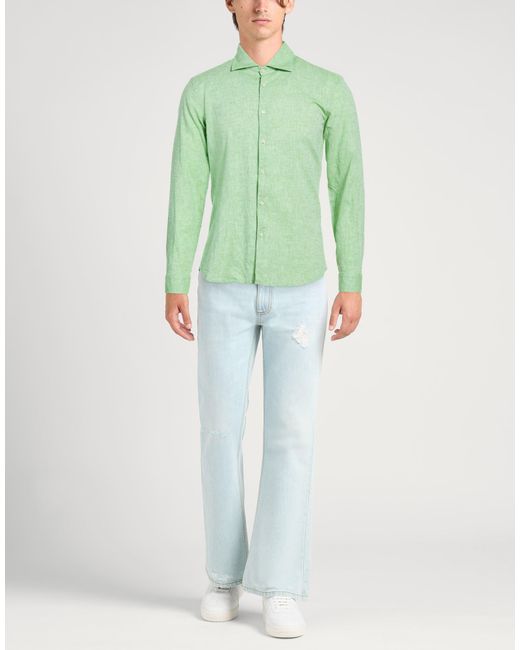 Manuel Ritz Green Shirts for men