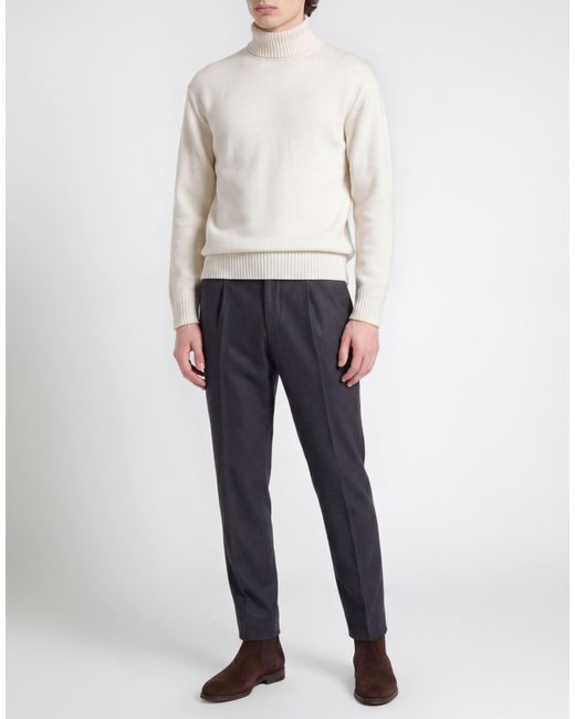 Paolo Pecora White Turtleneck for men